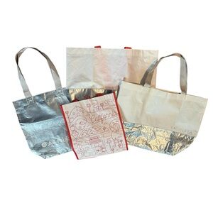 Set of 4 Athleta & Grocery Store Tote Bags 😊